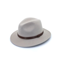 Load image into Gallery viewer, Zermatt Wool Felt Fedora | Light Grey