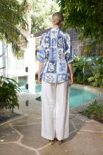 Load image into Gallery viewer, Taylor Botanical Blouse | Denim