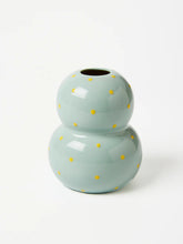 Load image into Gallery viewer, Fonda Dotty Vase | Pale Blue Yellow