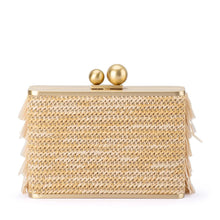Load image into Gallery viewer, Carlita Carnivale Fringed Shoulder Bag | Natural