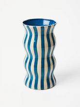 Load image into Gallery viewer, Palma Stripe Vase | Navy
