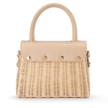 Load image into Gallery viewer, Elle Wicker Top Handle Bag | Natural