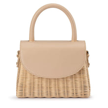 Load image into Gallery viewer, Elle Wicker Top Handle Bag | Natural