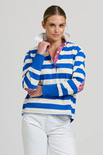 Load image into Gallery viewer, Rugby Sweatshirt | Mid Blue/Ivory