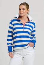 Load image into Gallery viewer, Rugby Sweatshirt | Mid Blue/Ivory