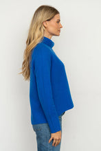 Load image into Gallery viewer, Petersham Wool/Cashmere Polo Neck | Azure