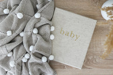 Load image into Gallery viewer, Mini Moss Stitch Blanket | Latte