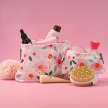 Load image into Gallery viewer, Linen Cosmetic Bag | Meadow Blush