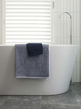 Load image into Gallery viewer, Stripe Cotton Bath Towel | Navy/White