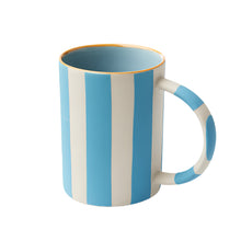 Load image into Gallery viewer, Happy Stripe Blue Mug