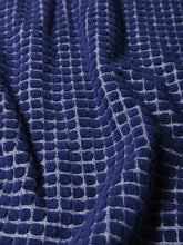 Load image into Gallery viewer, Nero Cotton Face Cloth | Cobalt/Cream