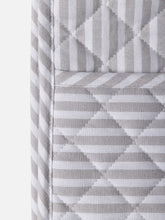 Load image into Gallery viewer, Classic Stripe Double Oven Glove | Grey/White