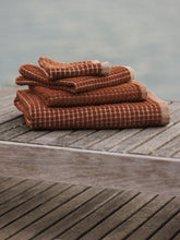 Load image into Gallery viewer, Nero Cotton Face Cloth | Paprika/Cream