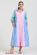 Load image into Gallery viewer, Bijou Longline Shirtdress | Stripe Combo