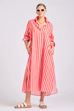 Load image into Gallery viewer, The Luna Dress | Pink Papaya Stripe