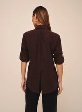 Load image into Gallery viewer, Split Back Button Down Shirt | Dark Chestnut