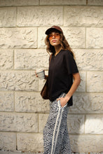 Load image into Gallery viewer, Stevie Slouchy Tee Black Short Sleeve