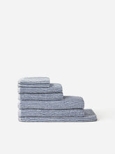 Load image into Gallery viewer, Stripe Cotton Bath Towel | Navy/White