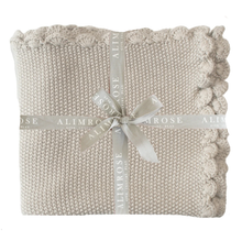 Load image into Gallery viewer, Mini Moss Stitch Blanket | Latte
