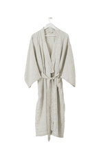 Load image into Gallery viewer, Linen Robe | Pinstripe