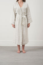 Load image into Gallery viewer, Linen Robe | Pinstripe